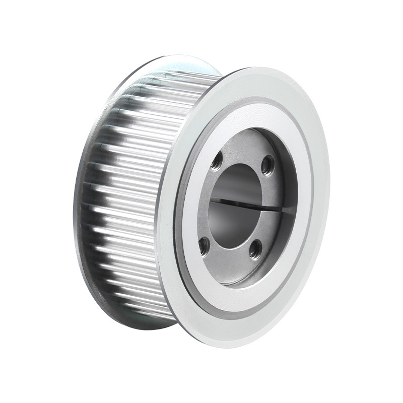 Aluminum alloy synchronous pulley simple type precision expansion sleeve pulley transmission component metal mechanical belt synchronous pulley Item Picture