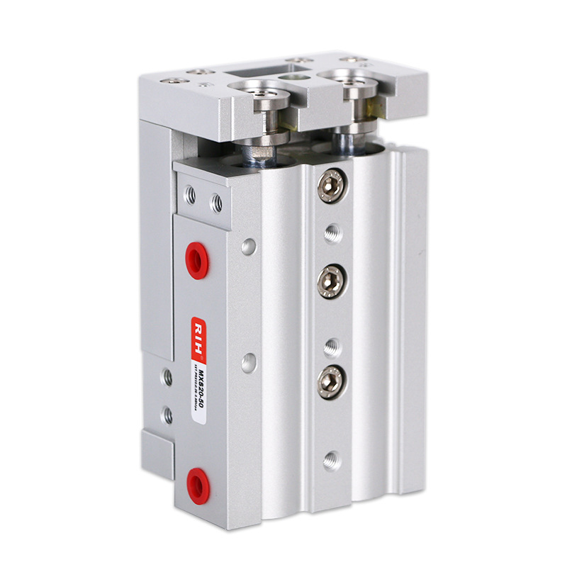 RIH Ruiheng MXS slide table cylinder, cross roller guide rail, double-bar type, SMC type guide rod metal cylinder Item Picture