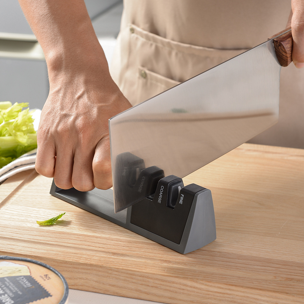 Two-stage household quick knife sharpener, multi-functional tool, knife sharpener stone stick, kitchen knife quick sharpener, kitchen tools Specification drawing