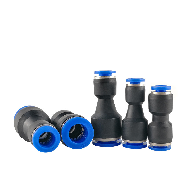 Pneumatic air pipe quick plug straight-through reducer adapter PG6-4/8-6/10-8/12-10/8-4/16-12 Item Picture