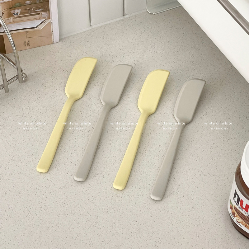 Jam spatula, baking silicone peanut butter spatula, scraper, butter knife, toast and bread spreading knife, cheese spreading knife details Picture