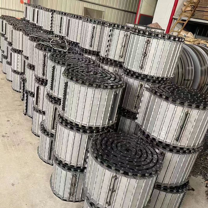 Supply stamping waste material conveying chain plates, stainless steel chain plates, machine tool chip conveyor chain plates, pitch 38.1, carbon steel chain plates details Picture