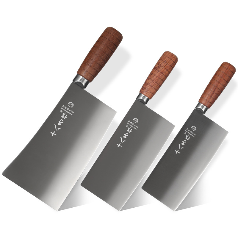 Eighteen Sons is a professional chef, specializing in using kitchen knives, Chinese chef knives to cut bones, slicing, and meat Item Picture