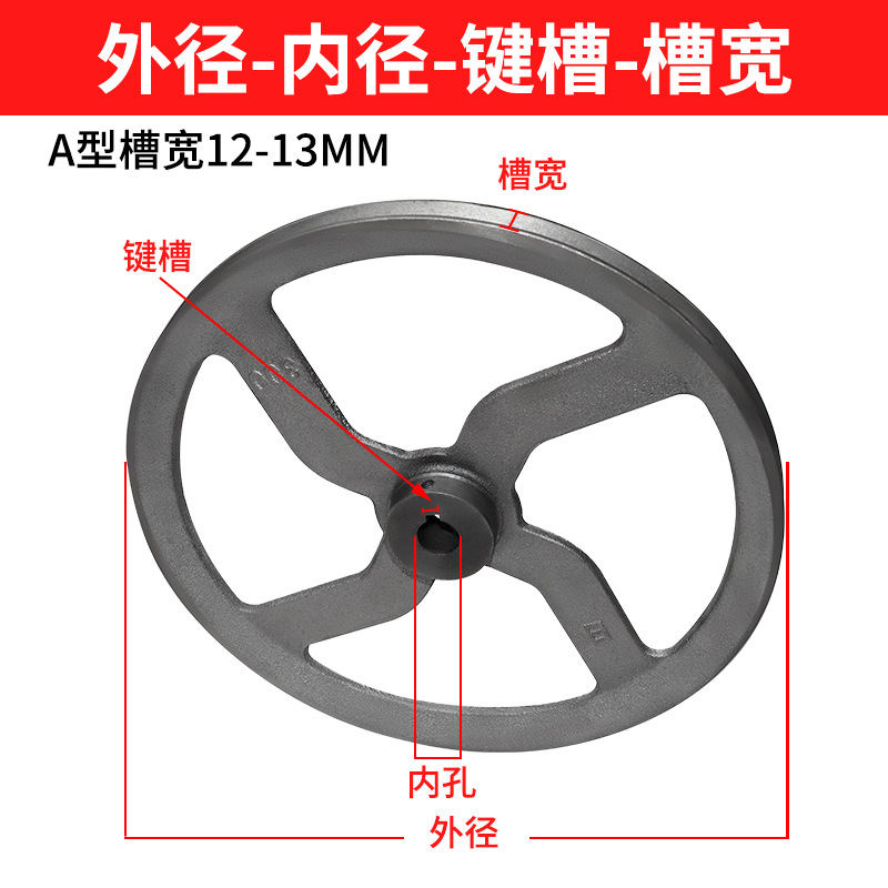 1A hollow pulley, single groove, Type A pulley, pulley collection, factory direct sales, V-belt pulley, cast iron pulley Application Scenario