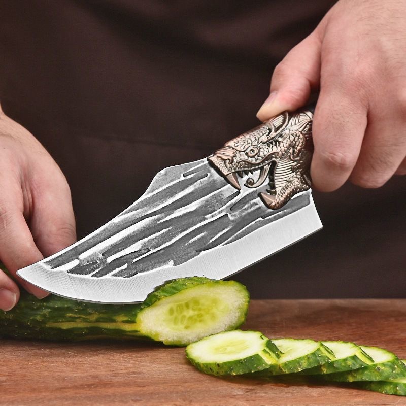 Stainless steel forged faucet boning knife, household slaughterhouse knife, boning and meat cutting knife, factory direct sales details Picture