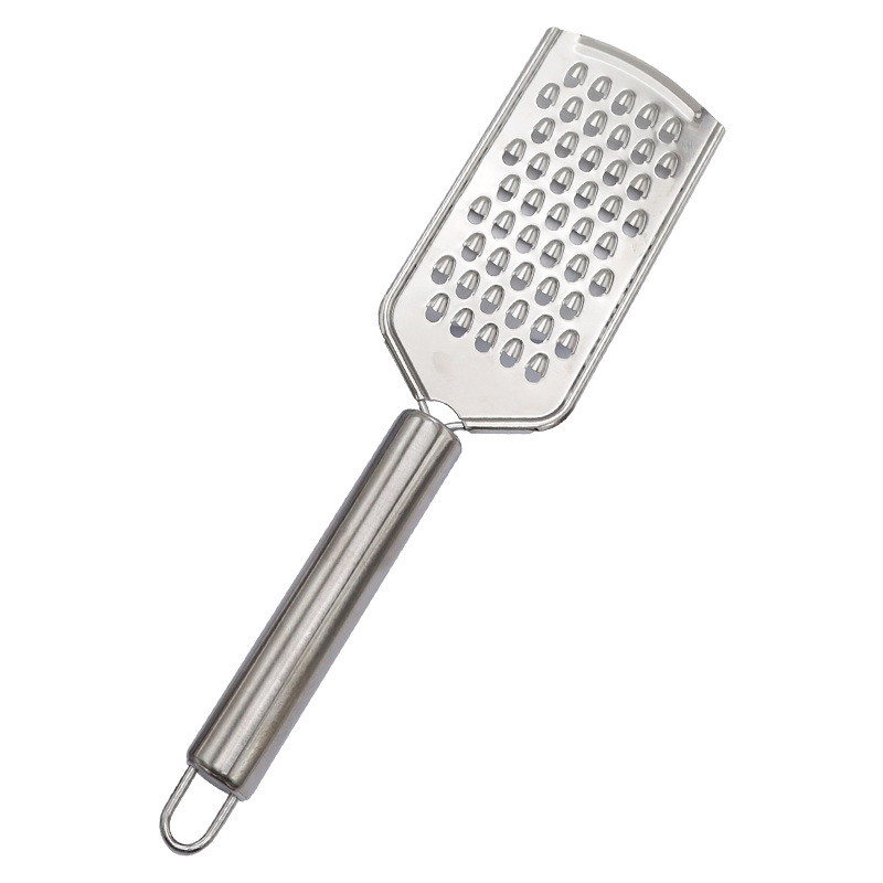 Stainless steel cheese grater, multi-functional cold jelly grater, radish and potato grater, vegetable and fruit grater, flat cheese grater Item Picture