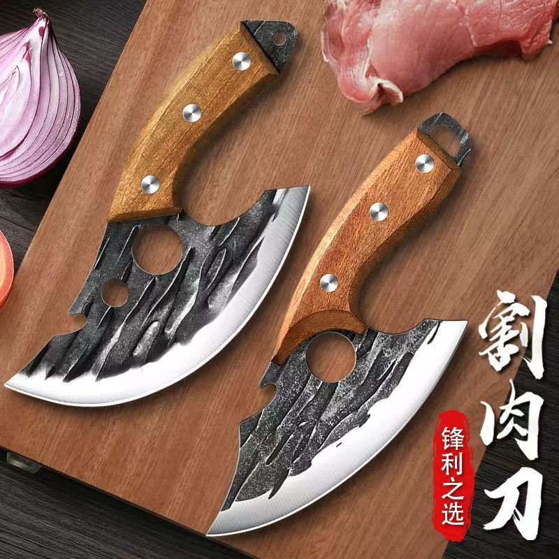 Mini splitter, special for bone removal, slaughtering, pig and sheep slaughtering, small kitchen knife, small meat cutting knife, fruit knife Application Scenario