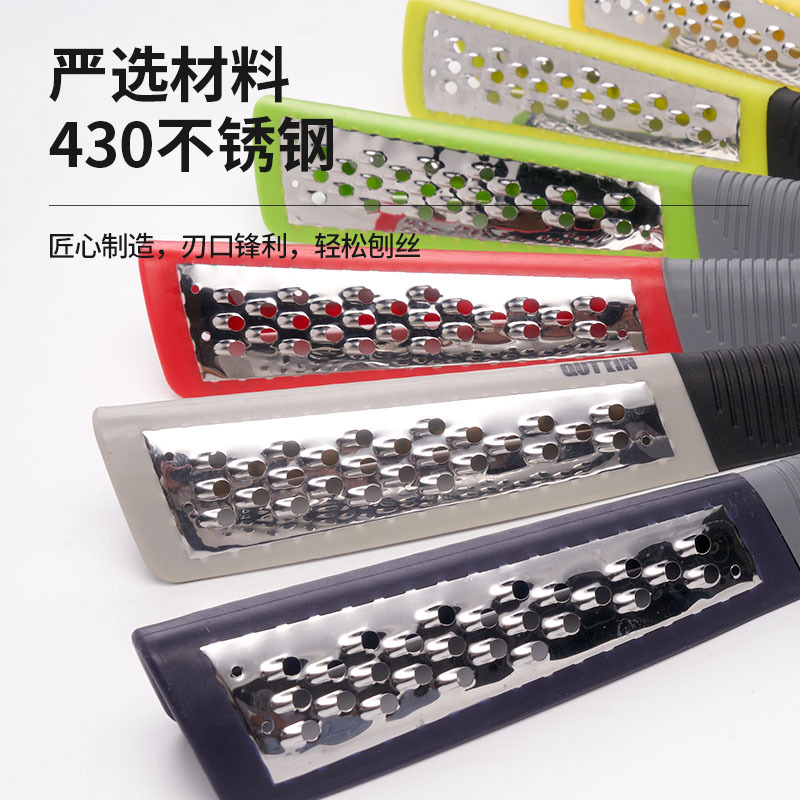 Stainless steel double-sided grater manufacturer cross-border supply household potato shreds grater, handheld cheese and cheese grater details Picture