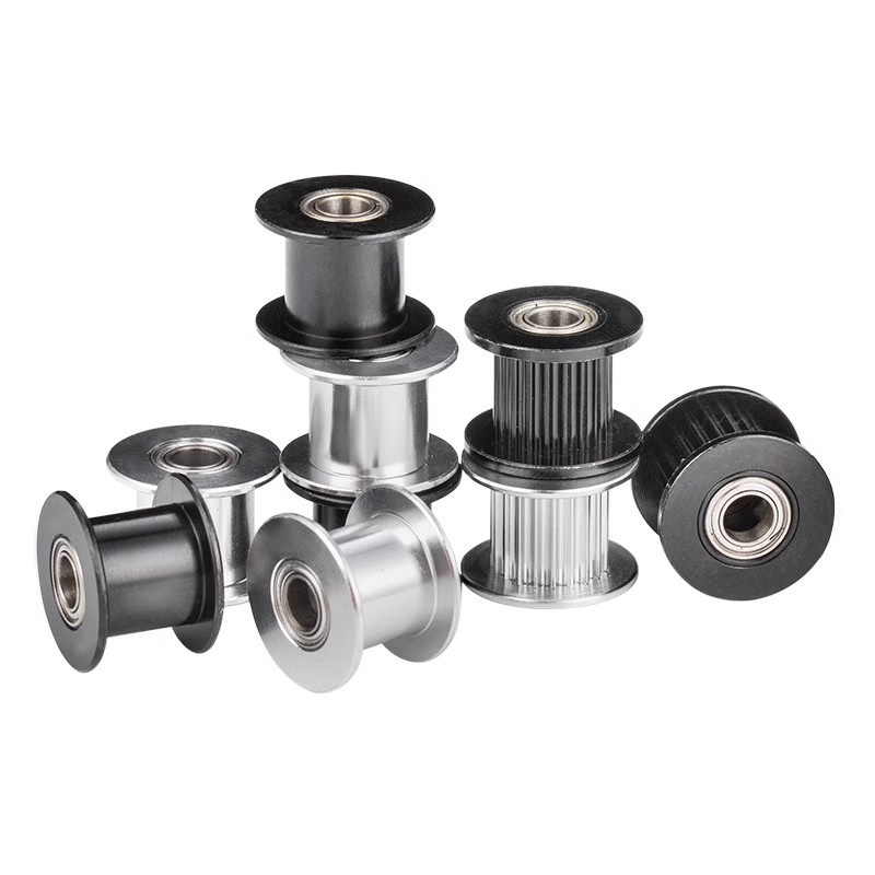 2GT idler wheel aluminum alloy synchronous wheel H-type gt2 pulley 2gt width 6/10MM idler wheel 3D printer accessories Specification drawing