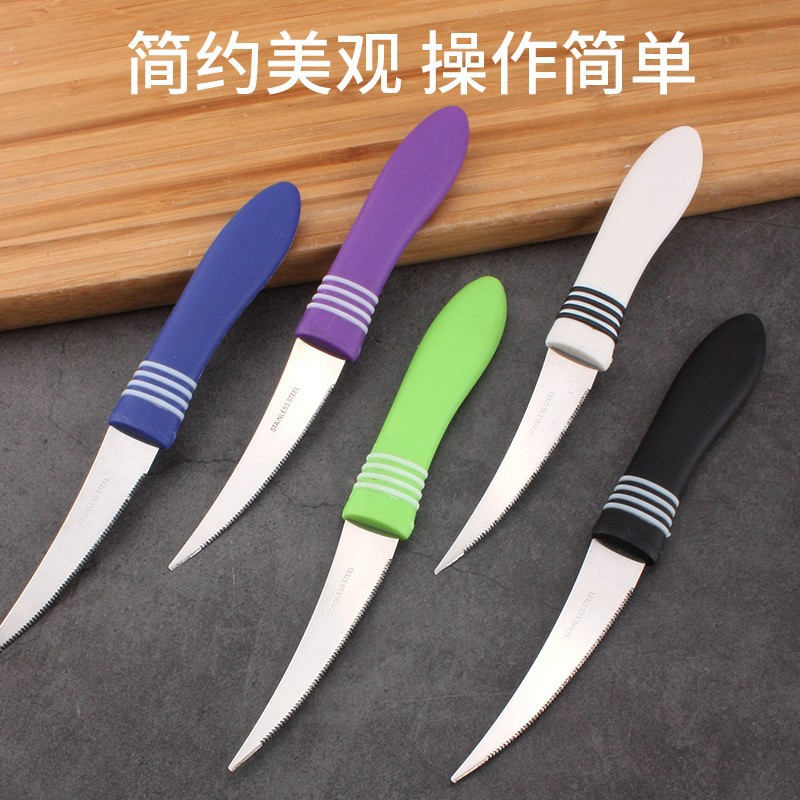 Wholesale stainless steel steak knives, bread knives, serrated knives, household kitchen knives, steak knives, toothed knives and small knives from the manufacturer details Picture