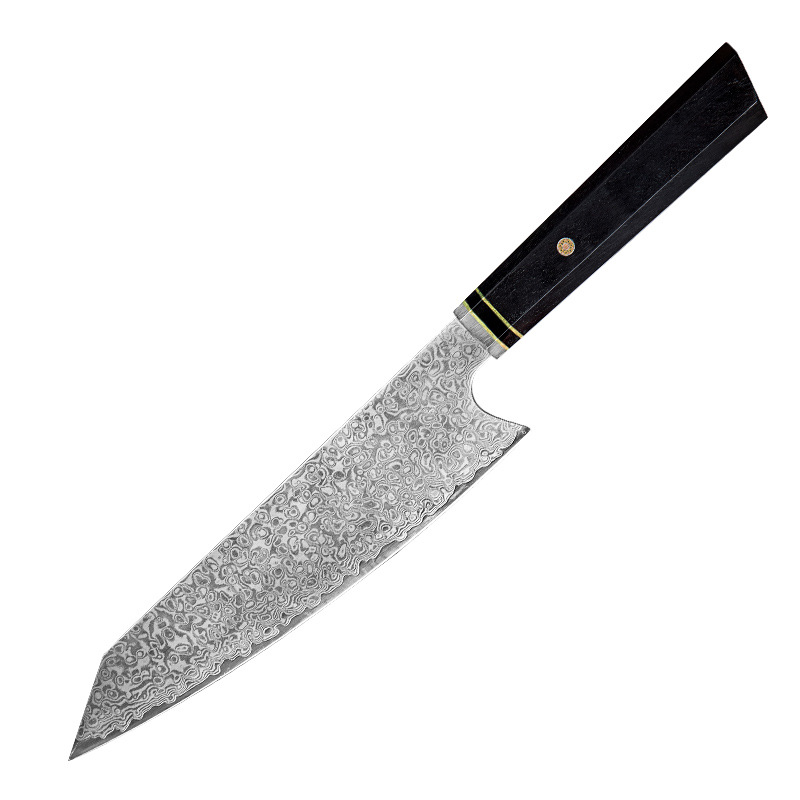 Sample discount: High hardness, sharp VG10 Damascus steel kitchen knife, slicing knife, ox knife, can be marked with logo Specification drawing