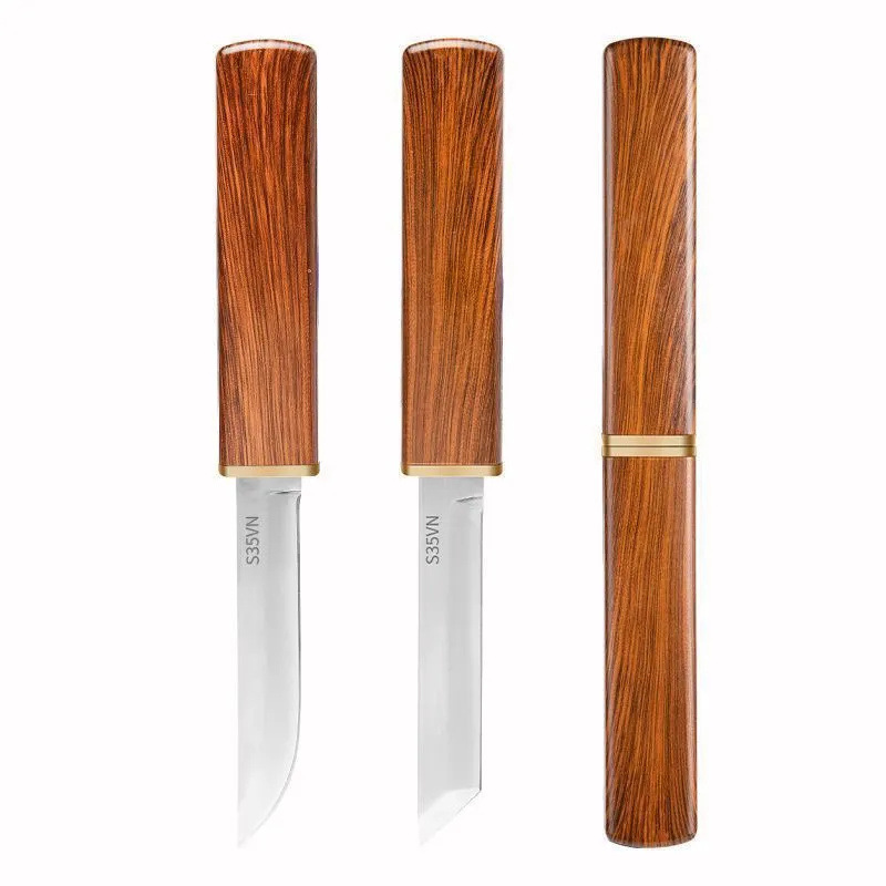 Dragon and phoenix, mother and son, mandarin duck, double knife, multi-functional fruit knife, household meat knife, sharp, high hardness, portable outdoor knife Item Picture