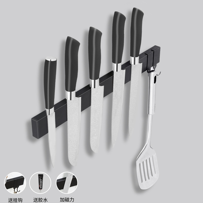 Kitchen knife rack, magnetic knife rack, wall-mounted kitchen knife storage, magnetic knife rack, non-drilling magnetic knife rack details Picture