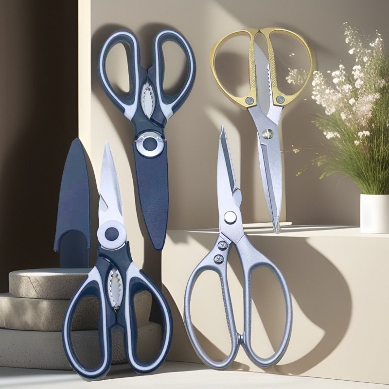 Household kitchen scissors, multi-purpose Panda scissors, kitchen scissors, chicken bone scissors, sk5 scissors, k82 scissors details Picture