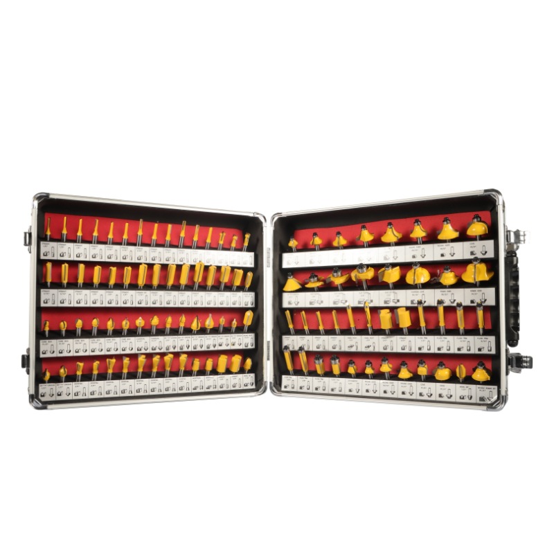 Yusheng 100-piece set 100PC woodworking milling cutter set, 1/4 tool set Item Picture