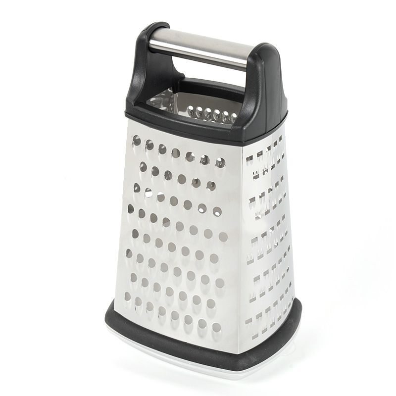In-stock stainless steel four-sided melon grater, kitchen multi-purpose vegetable cutter, potato, cheese and cheese grater Item Picture