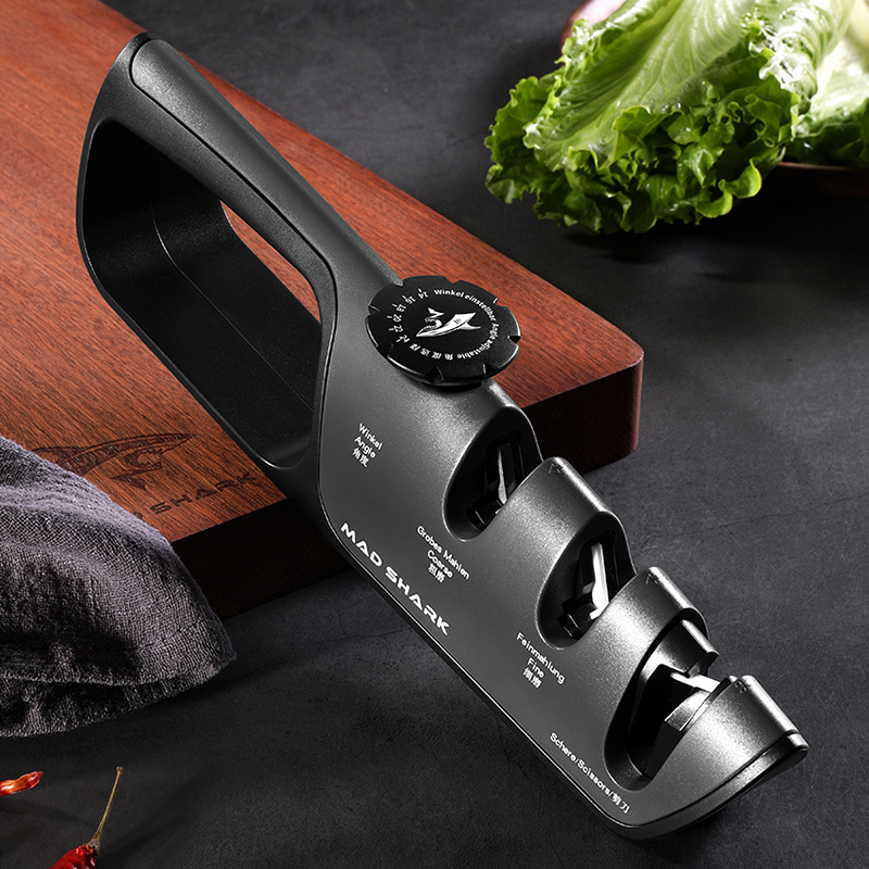 Kuangsha Knife Sharpening Wonder, a household quick knife sharpening tool, multi-functional scissors, kitchen knives, and fixed-angle knife sharpener full figure