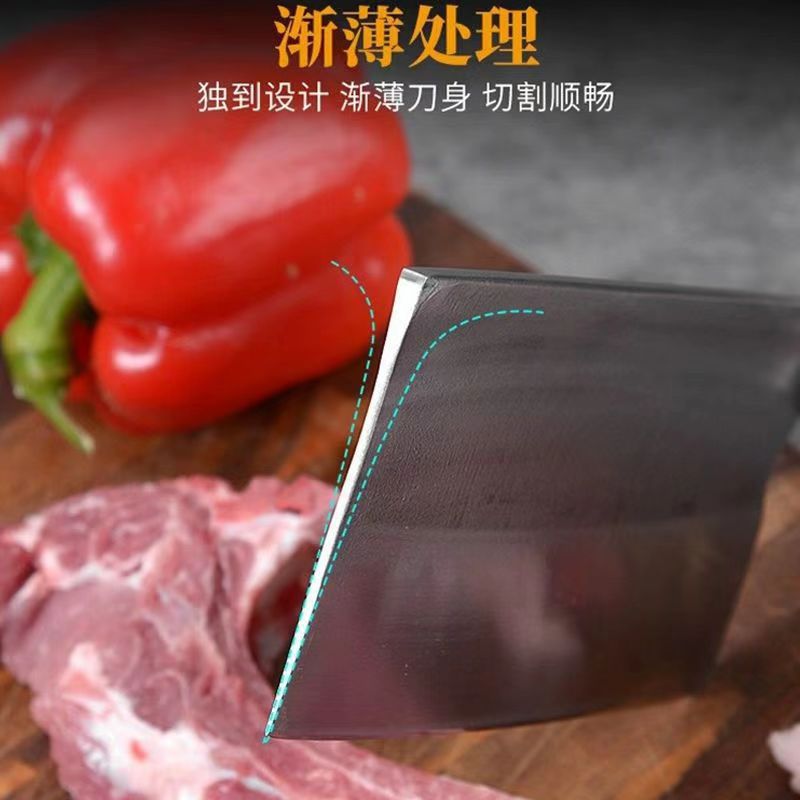 Factory wholesale of forged and chopped knives, household meat and slice knives, direct sales from street stalls, dual-purpose knives for cutting bones and vegetables Specification drawing