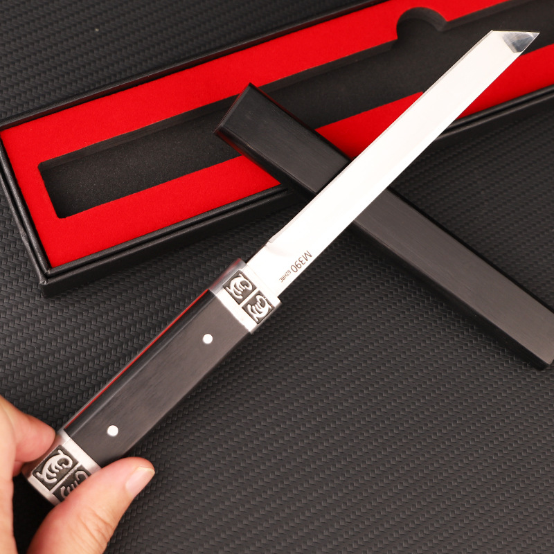 【 Chen Guibao 】 High-end fruit knife, high-hardness hand-handled meat knife, one-piece steak knife, sharp and durable knife Specification drawing