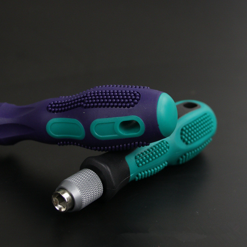 6.35 Self-locking handle screwdriver quick-release connector 1/4 rod chuck sleeve Screwdriver tip double bead chuck Specification drawing