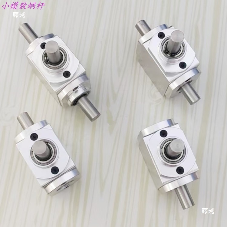 The small 1:1 T-type cross commutator with a shaft diameter of 10 right-angle transmission gearbox and bevel gear reduction gearbox rotates Specification drawing