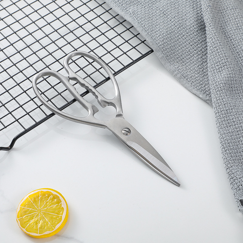Integrated scissors, kitchen stainless steel multi-functional scissors, all-steel chicken bone scissors, household powerful chicken bone scissors, special for bone cutting Specification drawing