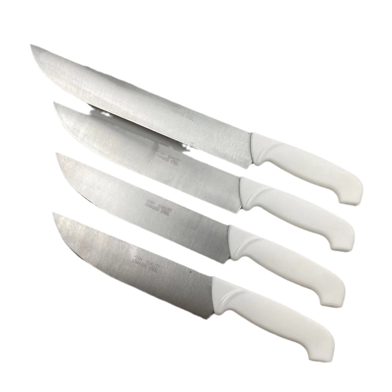 White handle chef's knife, color box paper sleeve packaging, laser LOGO available. Factory direct sales and wholesale of South American and North American knives Item Picture