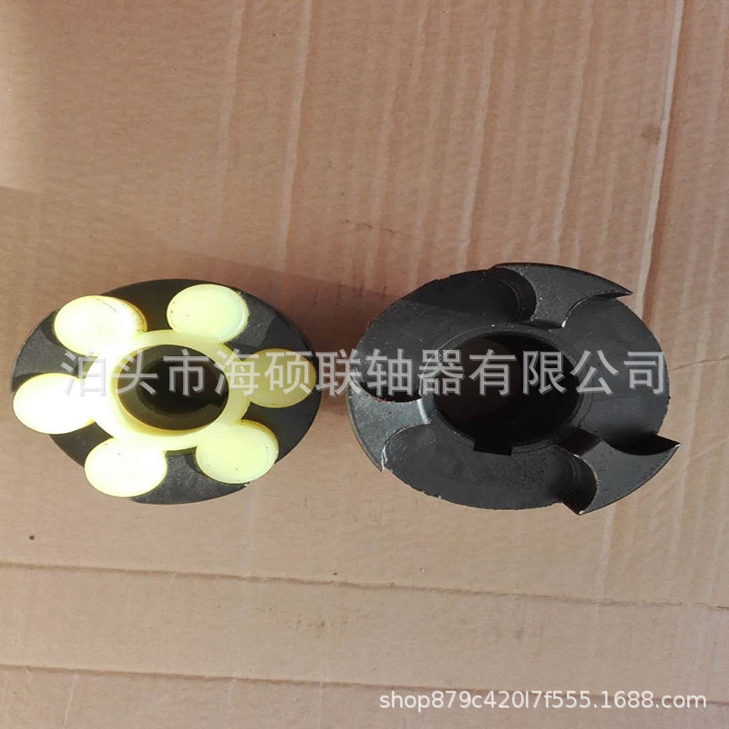 The manufacturer supplies hexagonal MT type 6-petal and 8-petal plum blossom type polyurethane elastic couplings Specification drawing