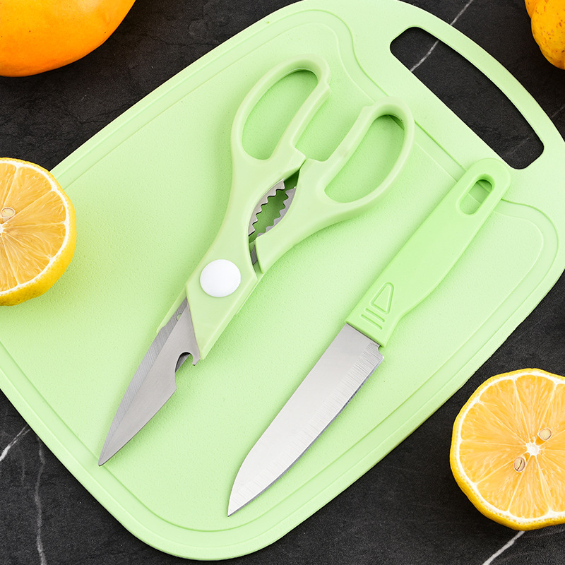 A set of five popular stainless steel fruit knives, melon grilles, cooking and frying egg molds, and a home baby food combination set Application Scenario
