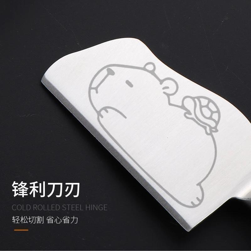 All-steel mini kitchen knife, children's cute knife, fruit cutting knife, multi-functional small knife, Kapibabara express delivery opening knife details Picture