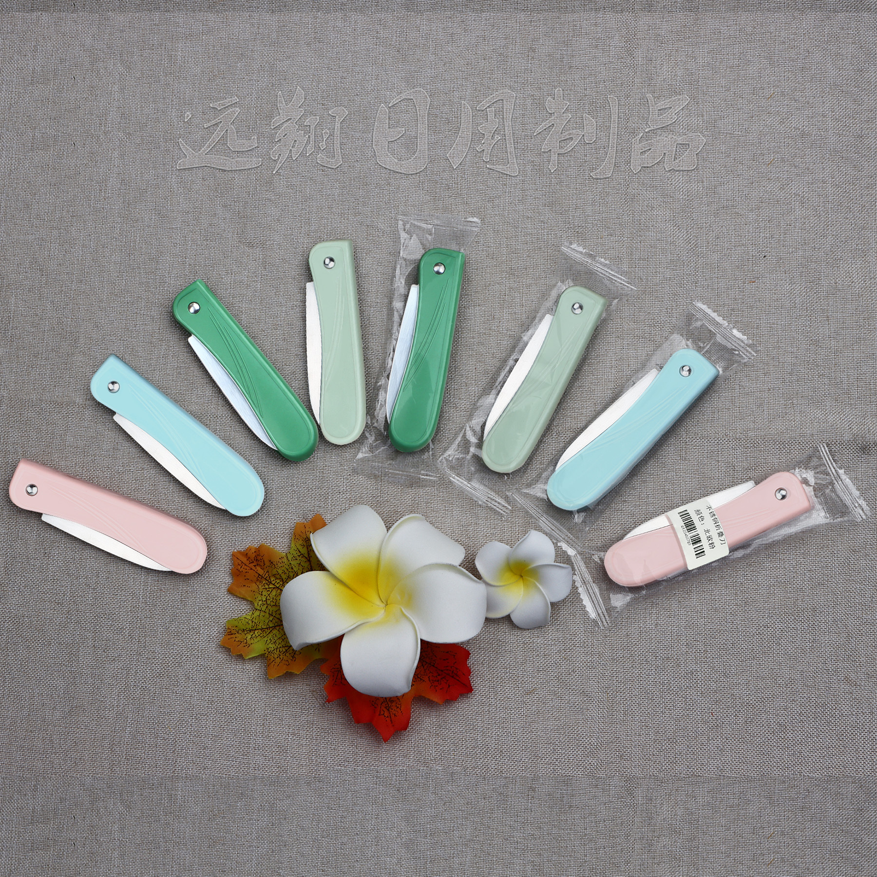 Fruit knife, household kitchen peeler, folding knife, wholesale 1-yuan store, portable stainless steel peeler for cutting fruits and vegetables full figure