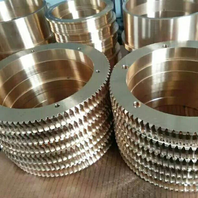 Non-standard worm gear processing, copper worm gear, gear transmission parts, machine tool reducers, worm gear, mechanical equipment parts details Picture