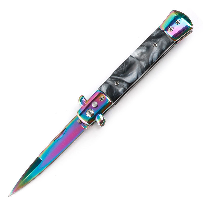 Outdoor multi-functional folding knife, camping tool, high-hardness stainless steel fruit knife, unboxing knife, stainless steel quick disassembly Item Picture
