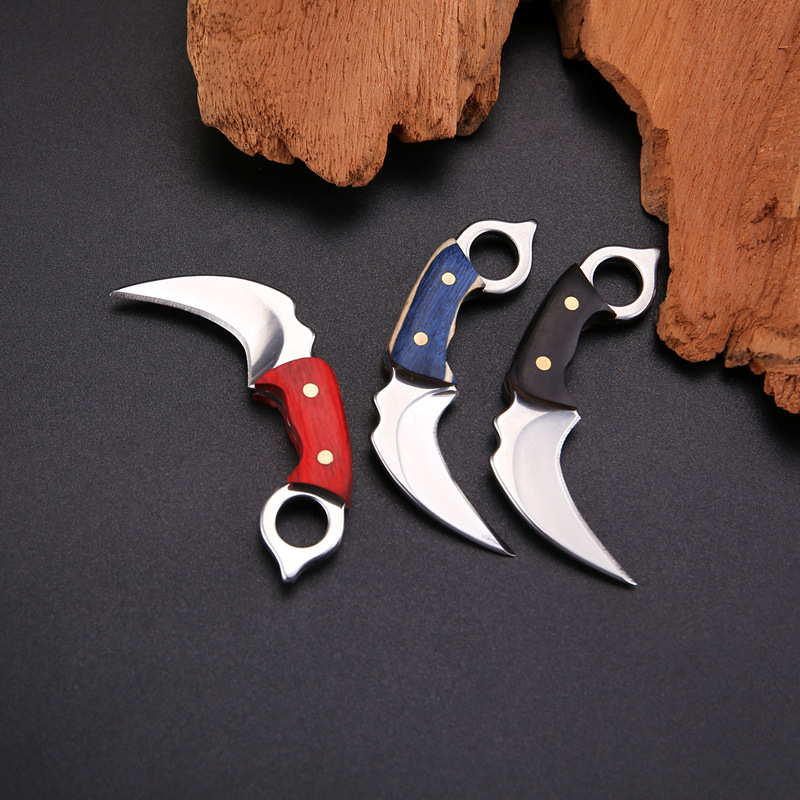 Keychain, small claw knife, mini knife, gift knife, express delivery knife, portable key knife, non-folding knife, pendant, accessory Specification drawing