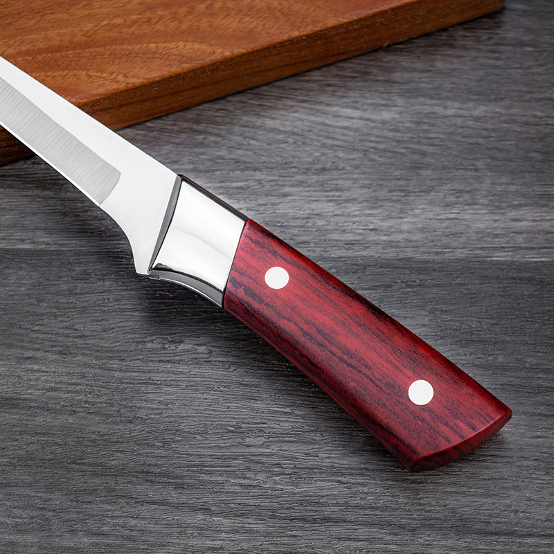 Stainless steel boning knife, special slicing knife for slaughtering pigs, sharp knife for cutting meat, multi-purpose knife for chefs, small knife for slaughtering cattle and sheep Specification drawing