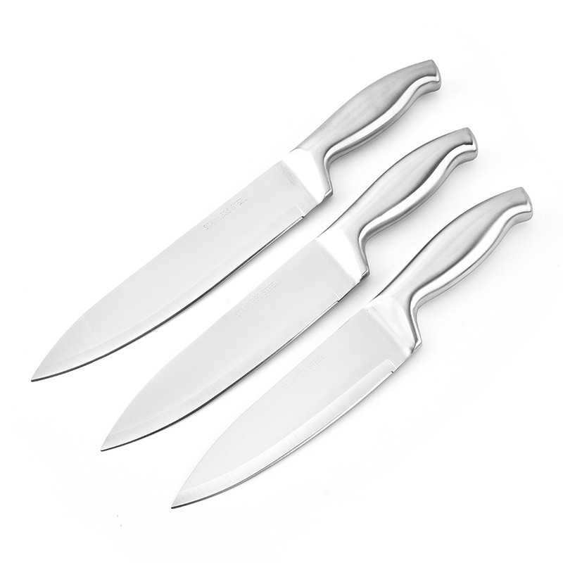 Best-selling cross-border stainless steel hollow handle vegetable knives, kitchen knives, chef knives, fruit knives, sharp kitchen knives for slicing full figure