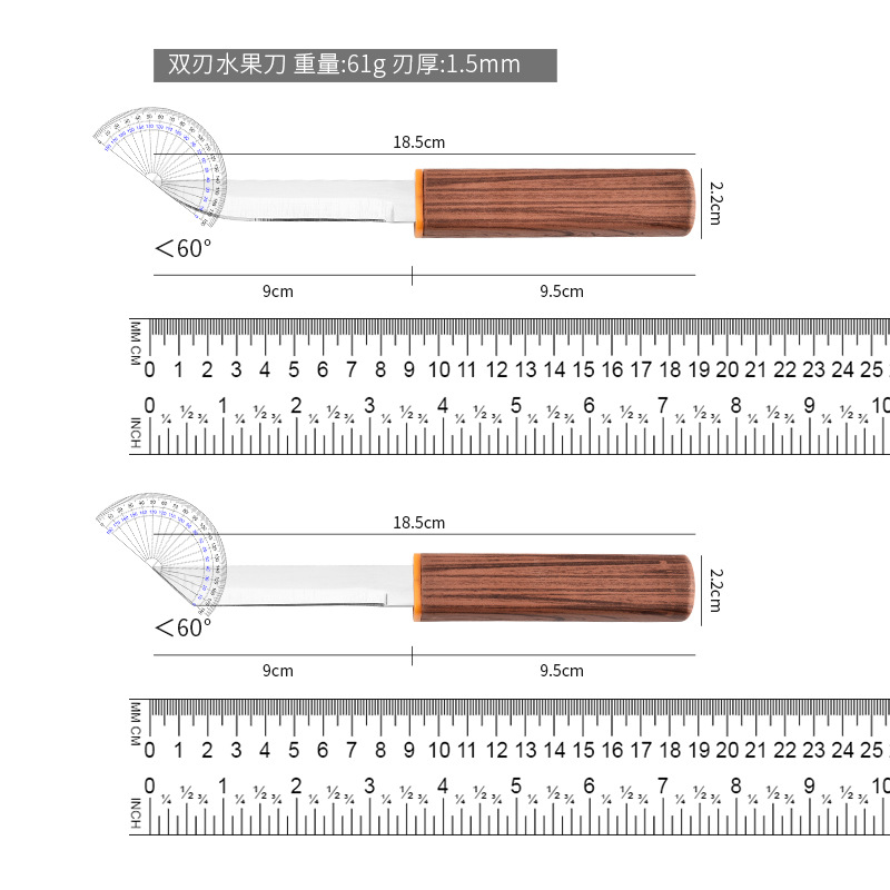 The popular "Dragon and Phoenix Double Knives" are sharp and portable outdoor fruit knives. Starting from one piece, they are sharp small straight outdoor knives Application Scenario