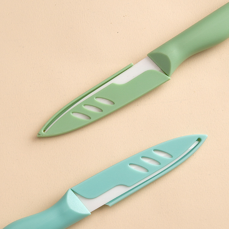 Factory direct sales of ceramic fruit knives, household slicing knives, kitchen fruit knives, complementary food knives, and creative portable kitchen knives Specification drawing