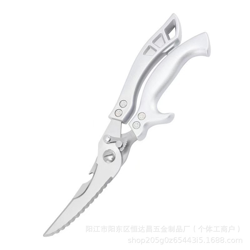 Cross-border powerful chicken bone scissors, kitchen scissors, multi-functional thickened stainless steel multi-functional scissors, chicken, duck and goose food scissors Item Picture