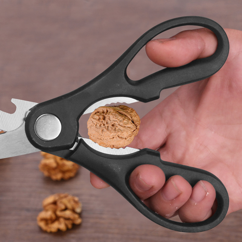 Wholesale of household convenient kitchen scissors, sharp stainless steel scissors for barbecuing, and multi-functional scissors for complementary foods from Yangjiang manufacturers Application Scenario