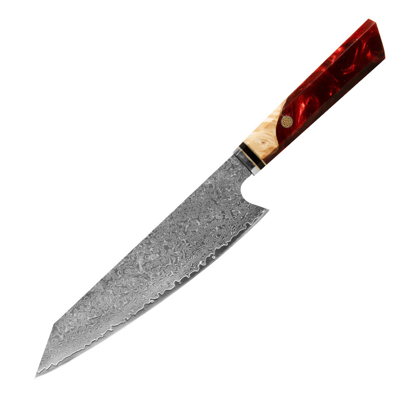 Sample discount: High hardness, sharp VG10 Damascus steel kitchen knife, slicing knife, ox knife, can be marked with logo Item Picture