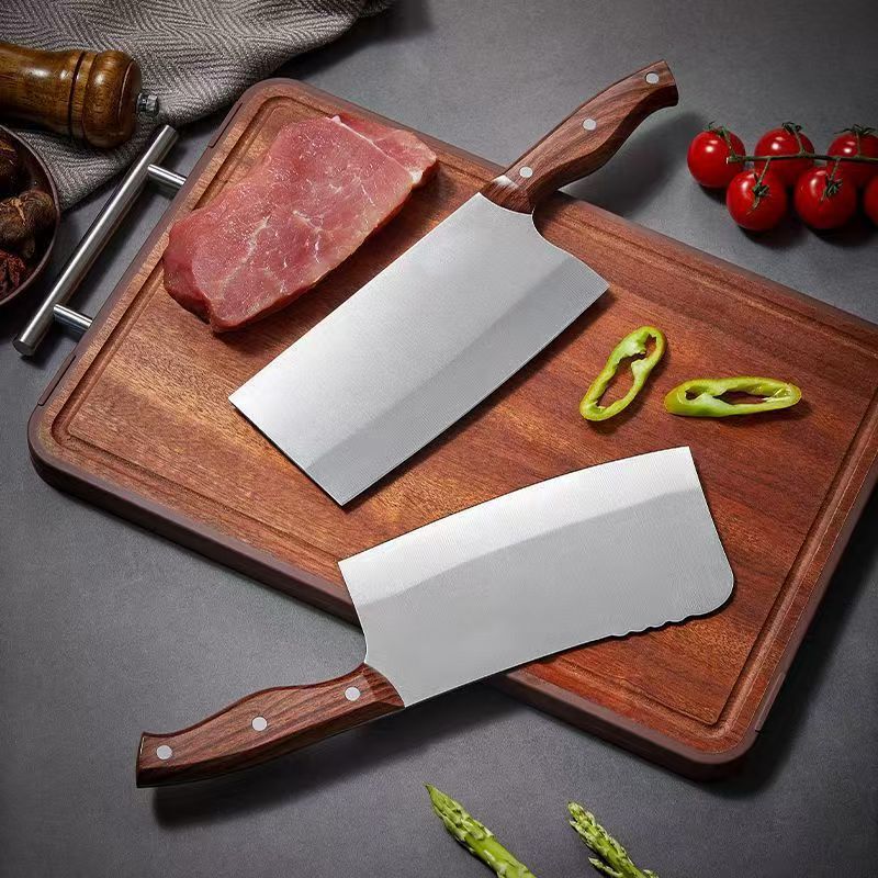 Stainless steel chopping knives for household and commercial use, kitchen chopping knives, stainless steel sharp chopping knives wholesale Specification drawing