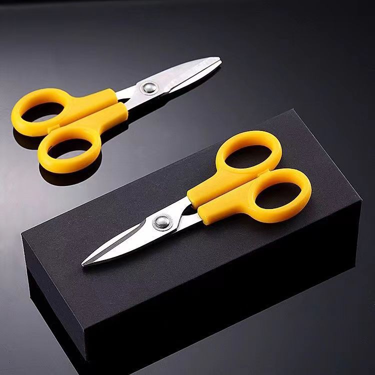 Multi-functional, powerful, thickened precision scissors, stainless steel, multi-purpose small scissors, home and office, round-tipped hand scissors details Picture