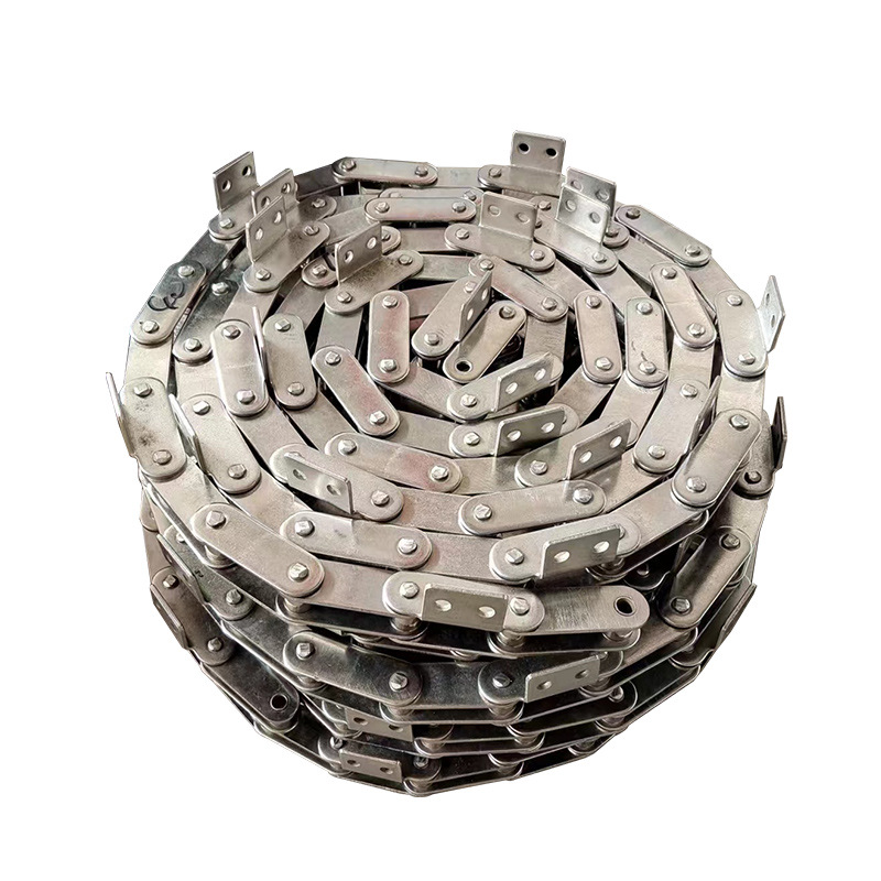 Conveyor chains: High-load, large-pitch curved plate industrial chains, plate transmission chains, special-shaped non-standard stainless steel chains Item Picture