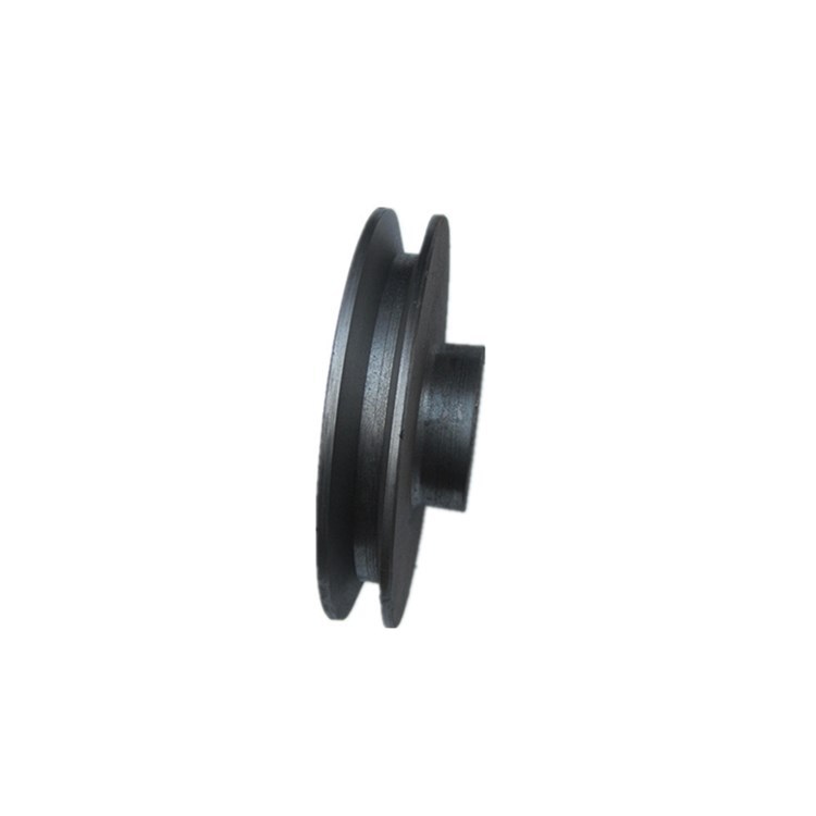 Factory direct supply of cast iron V-belt pulleys, single A flat motor, belt pulley drive, V-groove pulley 1a with head round hole Item Picture