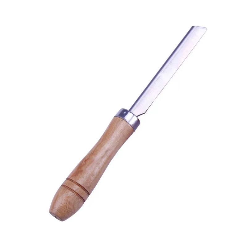 Manufacturer's in-stock stainless steel shaving knives, market shaving knives, wooden handles for shaving pig hair, and kitchen tools Item Picture