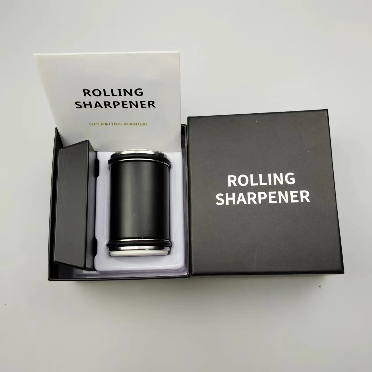 Rolling Knife Sharpener, tungsten steel adjustable Angle cylindrical set Specification drawing