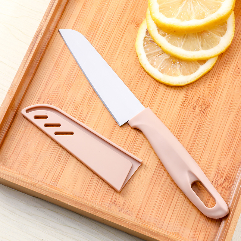 Nordic-style kitchen fruit knives, stainless steel fruit peelers, portable fruit and vegetable knives Specification drawing