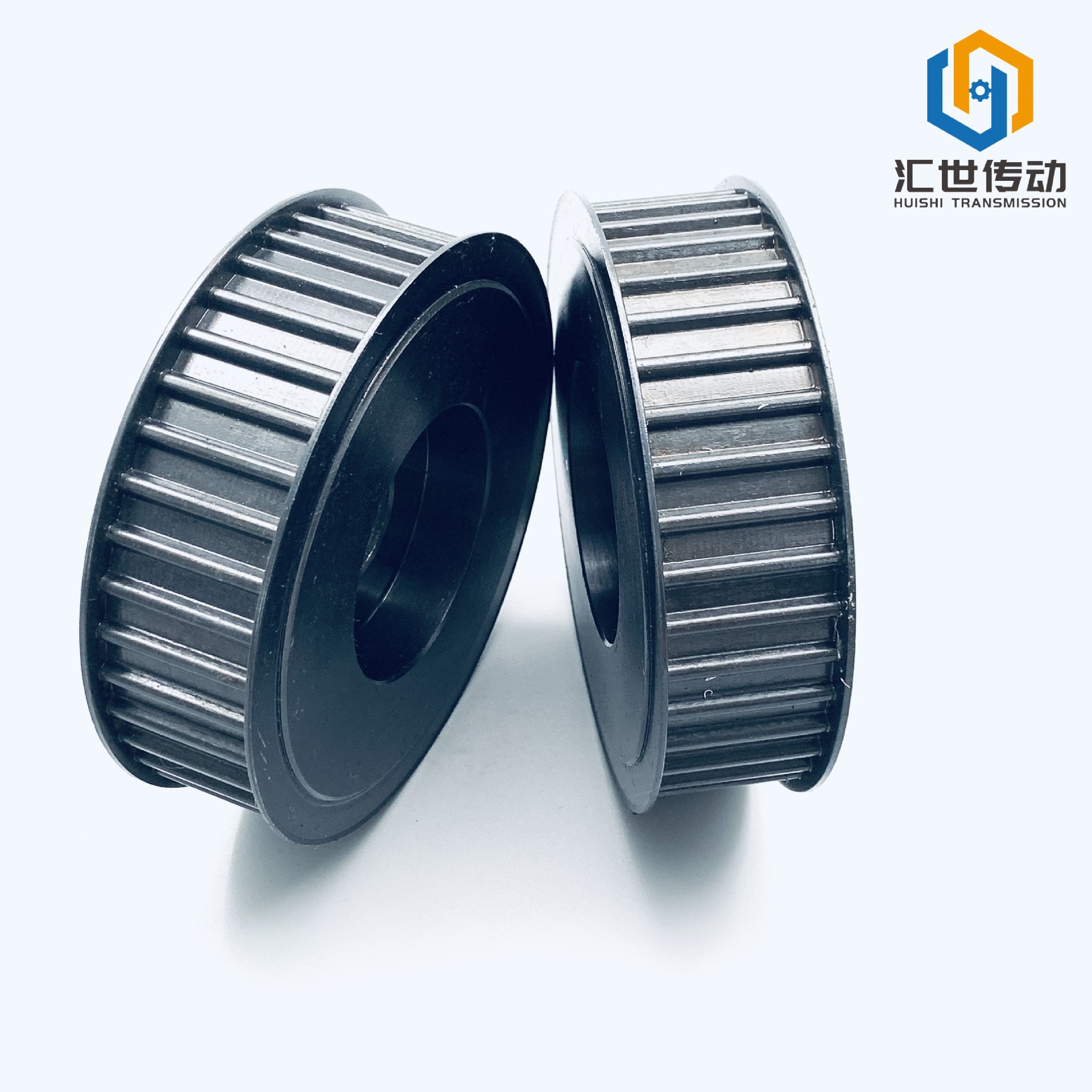 Non-standard synchronous pulley parts directly supplied by Qingdao manufacturer can be equipped with retaining rings. Made of 45# steel, processed with galvanized surface treatment and dispatched Application Scenario