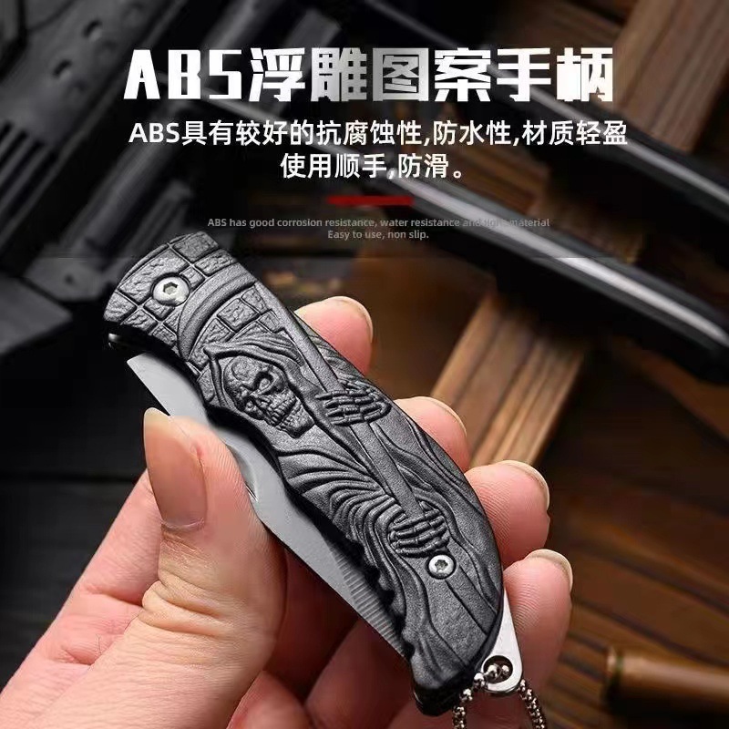 Pocket portable folding knife, mini outdoor knife, portable multi-functional folding knife, self-defense knife wholesale details Picture